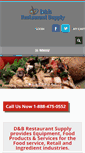 Mobile Screenshot of dbrestaurantsupply.com